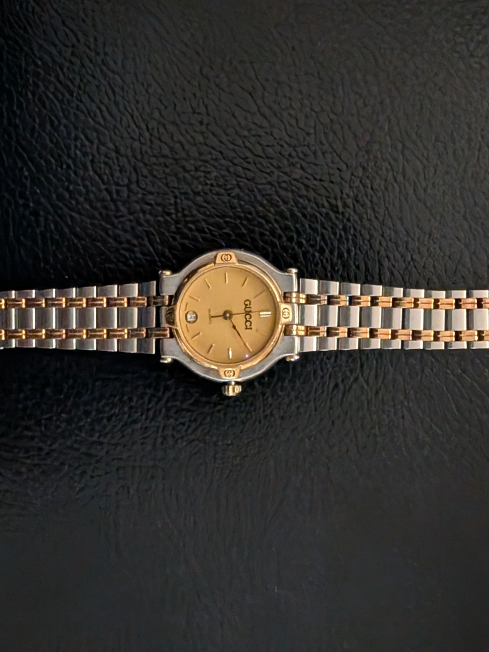 Gucci Two-Tone Silver and Gold Dial Women's Watch - Picture 7 of 12